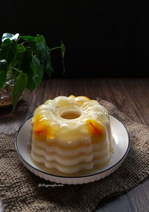 Foto resep Coconut Saffron Pudding (1229)