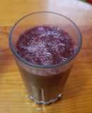 Licuado de frutos rojos alto en fibra