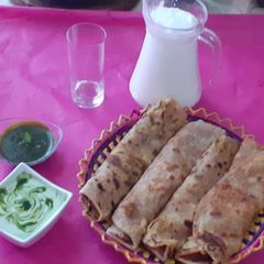 Aloo Pratha (Potato Stuffed Flat Bread) A picture of Aloo Pratha (Potato Stuffed Flat Bread).