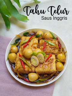 Foto resep Tahu Telur Saus Inggris