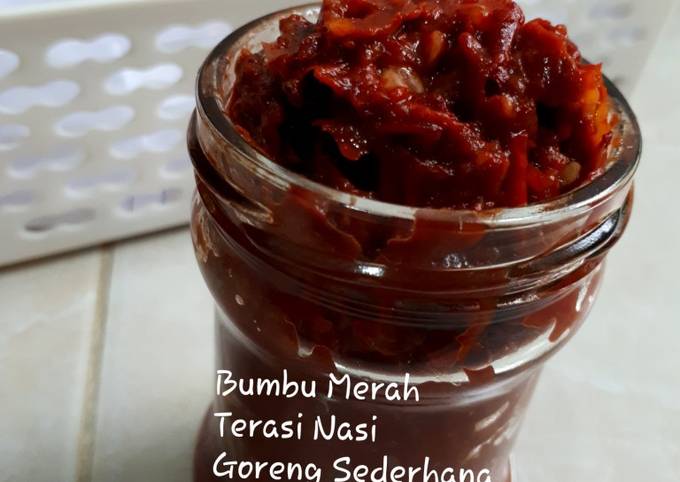 Resep 75. Bumbu Merah Terasi Nasi Goreng Sederhana Resep 75. Bumbu Merah Terasi Nasi Goreng Sederhana
