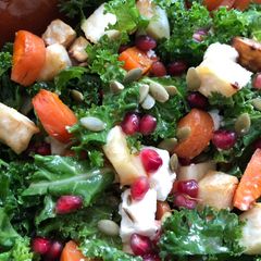 A picture of Roots and kale salad.