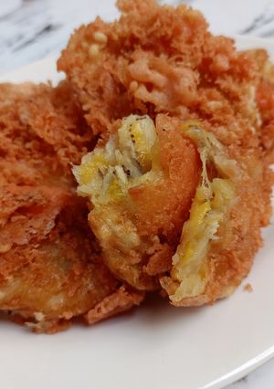 Foto resep Pisang Goreng Kremes Merah Putih