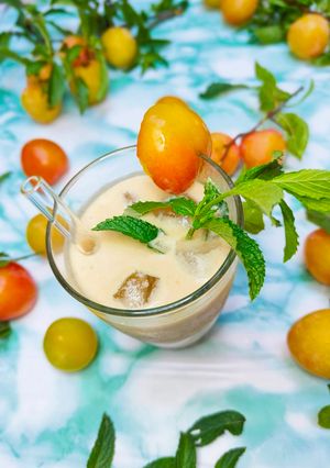 Foto di Smoothie prugne e latte di cocco