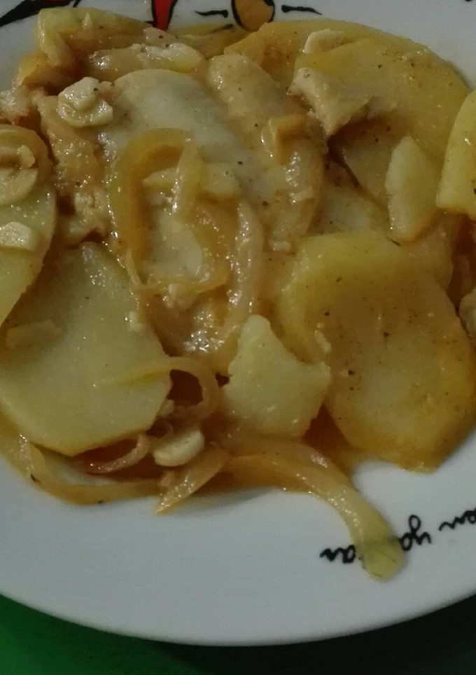 Una foto de Merluza a la gallega