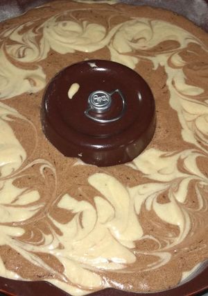 Una foto de Bizcochuelo Marmolado de chocolate y vainilla