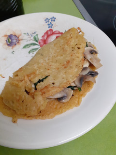 Una foto de Tortilla rellena vegana