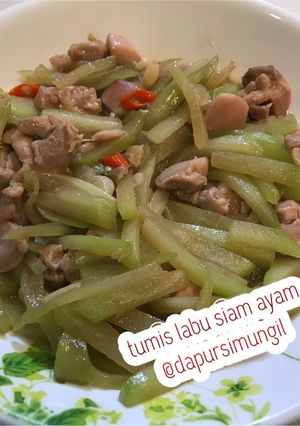 Foto resep Tumis Labu Siam Ayam
