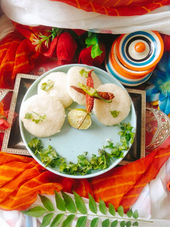 A picture of Barley idli / Healthy Barley idli/ JAU URAD daal idli / urad daal idli.