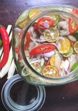Hình của món Thịt Tai Đầu Heo Ngâm Sã Tắc.