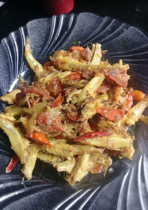 Foto resep Teri Basah masak palumara kering