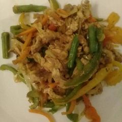 A picture of Home cooked stir fry.