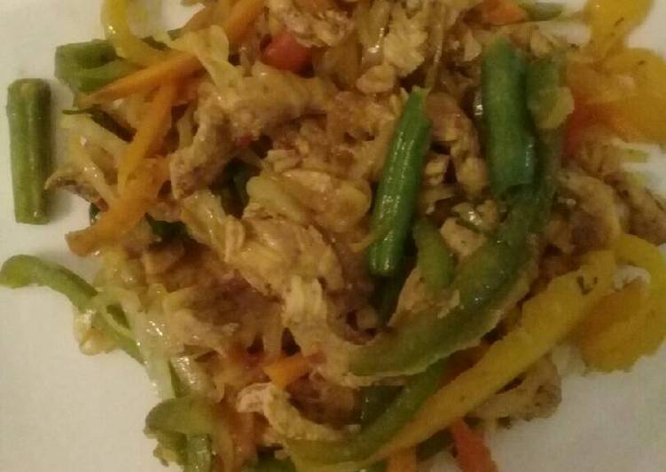 Home cooked stir fry