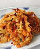 Chả nấm kim châm chiên cay