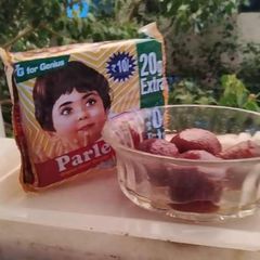 A picture of Parle G Gulab Jamun.