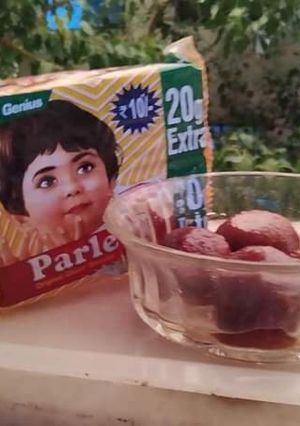 A picture of Parle G Gulab Jamun.
