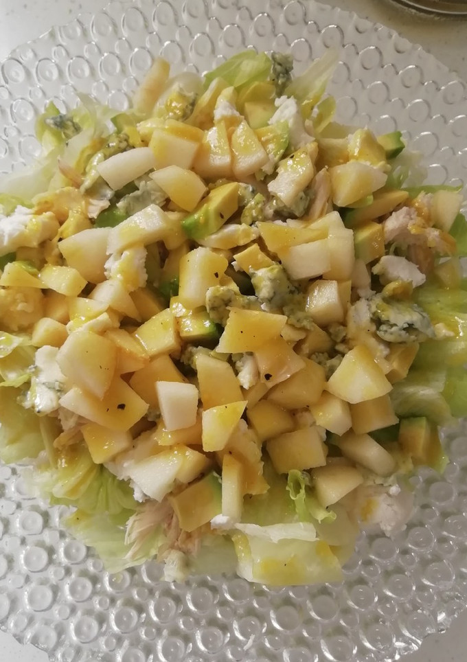 Una foto de Ensalada de pera