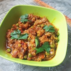 Brinjal or eggplant Bhartha or sabji A picture of Brinjal or eggplant Bhartha or sabji.