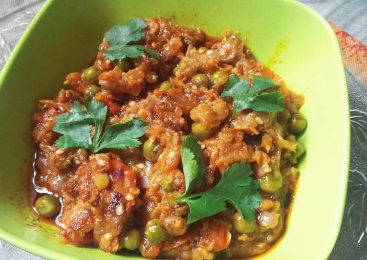 How to Prepare Quick Brinjal or eggplant Bhartha or sabji