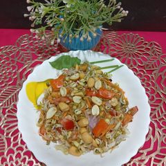 A picture of Healthy Protein Rich Moong Sprouts Salad For Weight Loss.