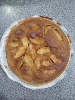 Una foto de Budín de manzana