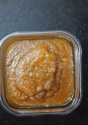 A picture of Rajgira Amaranth Jaggery Sheera halwa.