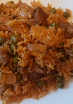 Une photo de Riz au Fenouil et Petits pois