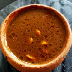 A picture of Godamb (Broken Wheat) Payasam.