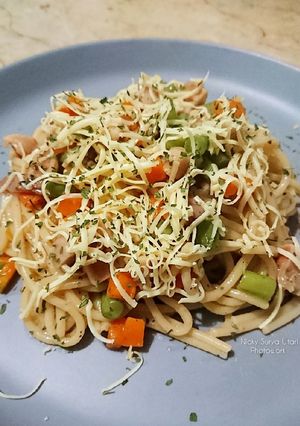 Foto resep Simple Spaghetti (1 pan)