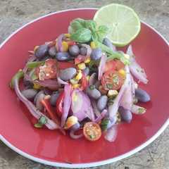 Una foto de Ensalada de Porotos Granados