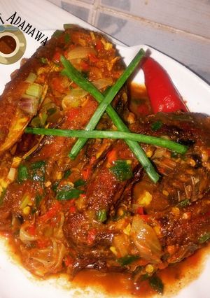 A picture of Peppered smoked dry fish.