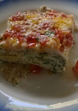 Una foto de Lasaña de ricota y verdura