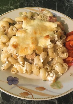 Sonkás, csirkemelles tészta recept fotója