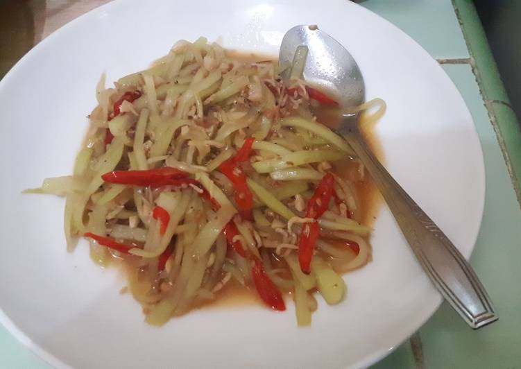 Resep Labu siam tumis teri medan yang praktis
