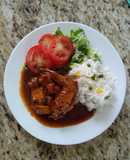 Alitas de pollo en salsa borracha de tamarindo