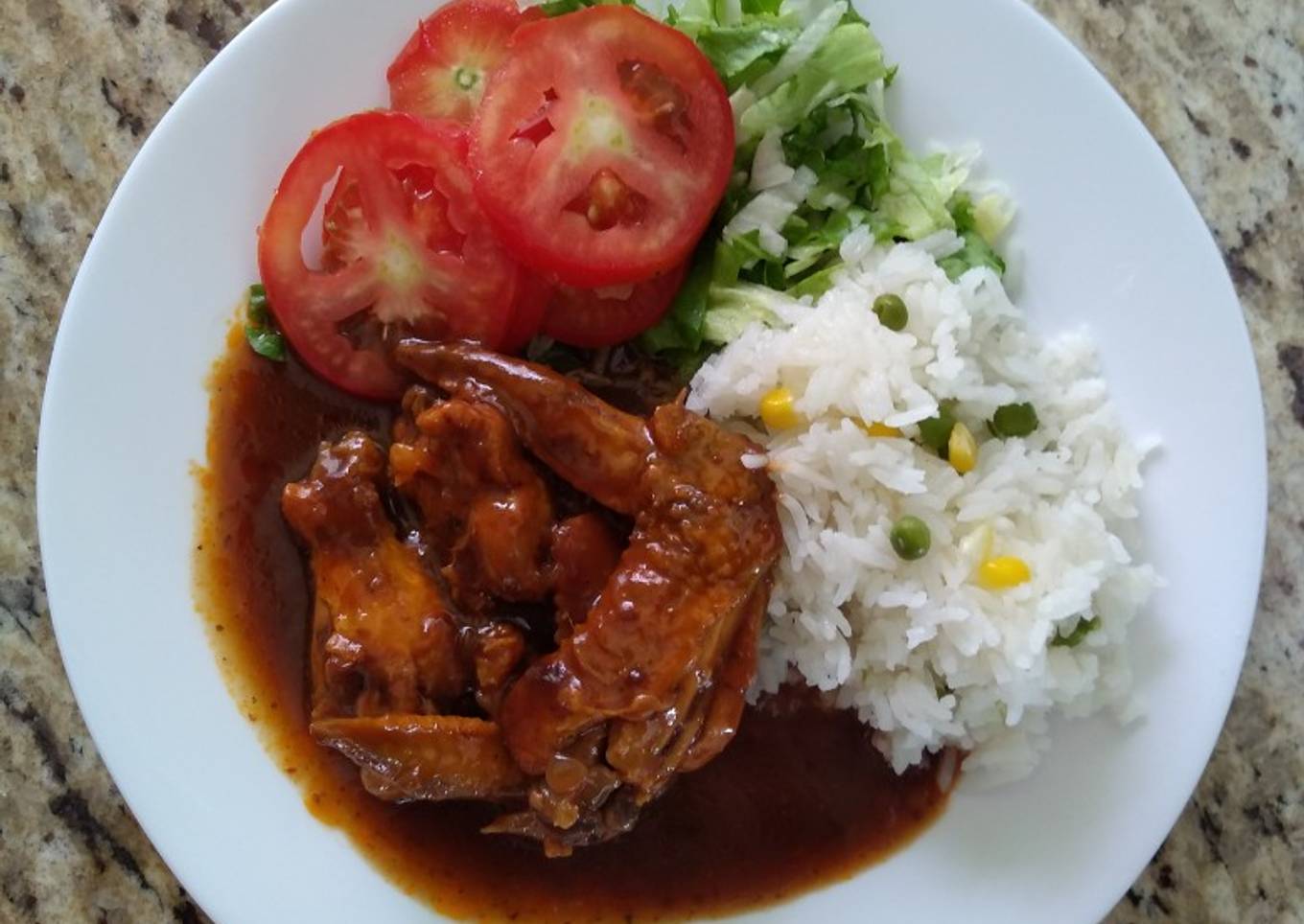 Alitas de pollo en salsa borracha de tamarindo