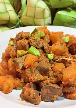 Foto resep Sambal Goreng Hati Ayam Kentang Pete / Sambal Goreng Kentang Ati