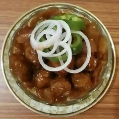 A picture of Delicious Soyabean Chilli.