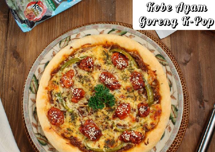 Langkah Mudah untuk Menyiapkan Pizza KOBE Ayam Goreng K-Pop Anti Gagal