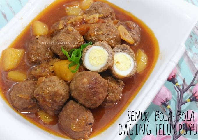 Semur Bola-Bola Daging Telur Puyuh