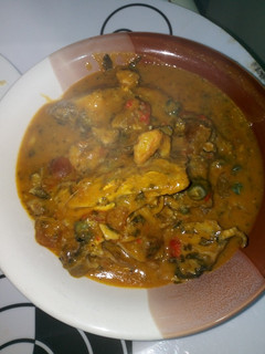 A picture of Fresh Fish and Sea foods Native Soup.