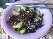 Gambar salad timun jepang