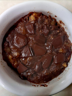 Una foto de Brownie saludable en microondas