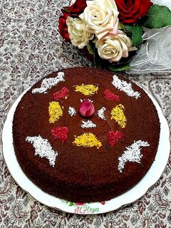 عکسی از دستور کیک شکلاتی دو تخم مرغی بدون شیر