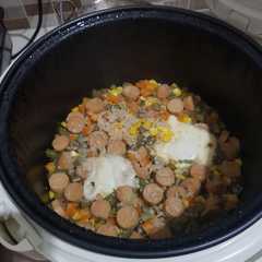 รูปของ Nasi telur rice cooker
