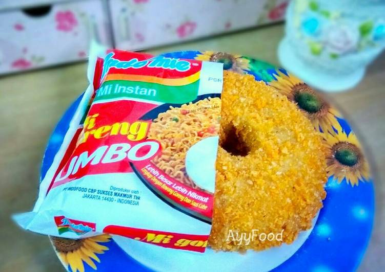 Donut Indomie tanpa cetakan beserta Tips & Trik membuatnya