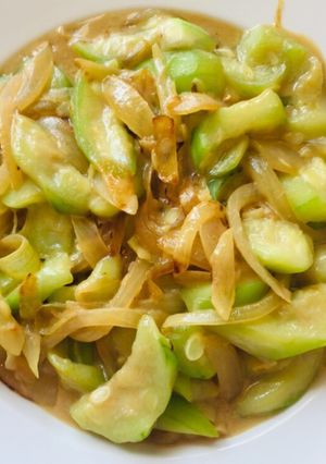 Hình của món Mướp xào chao.