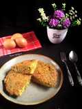 Telur Dadar Padang tebal dan padat (gak kempes setelah dingin)