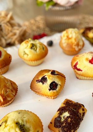 Une photo de Muffins au yaourt et aux fruits