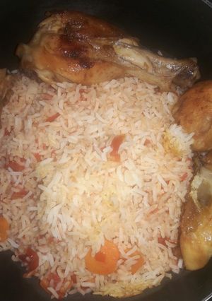 عکسی از دستور برنج و مرغ